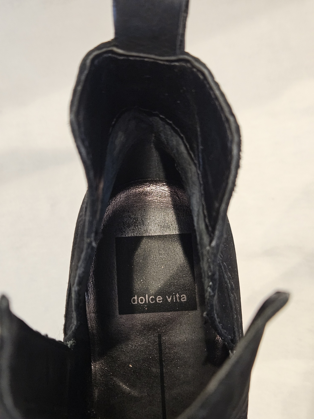 Dolce Vita Black Suede Ankle Booties with Block Heel - Picture 2 of 8
